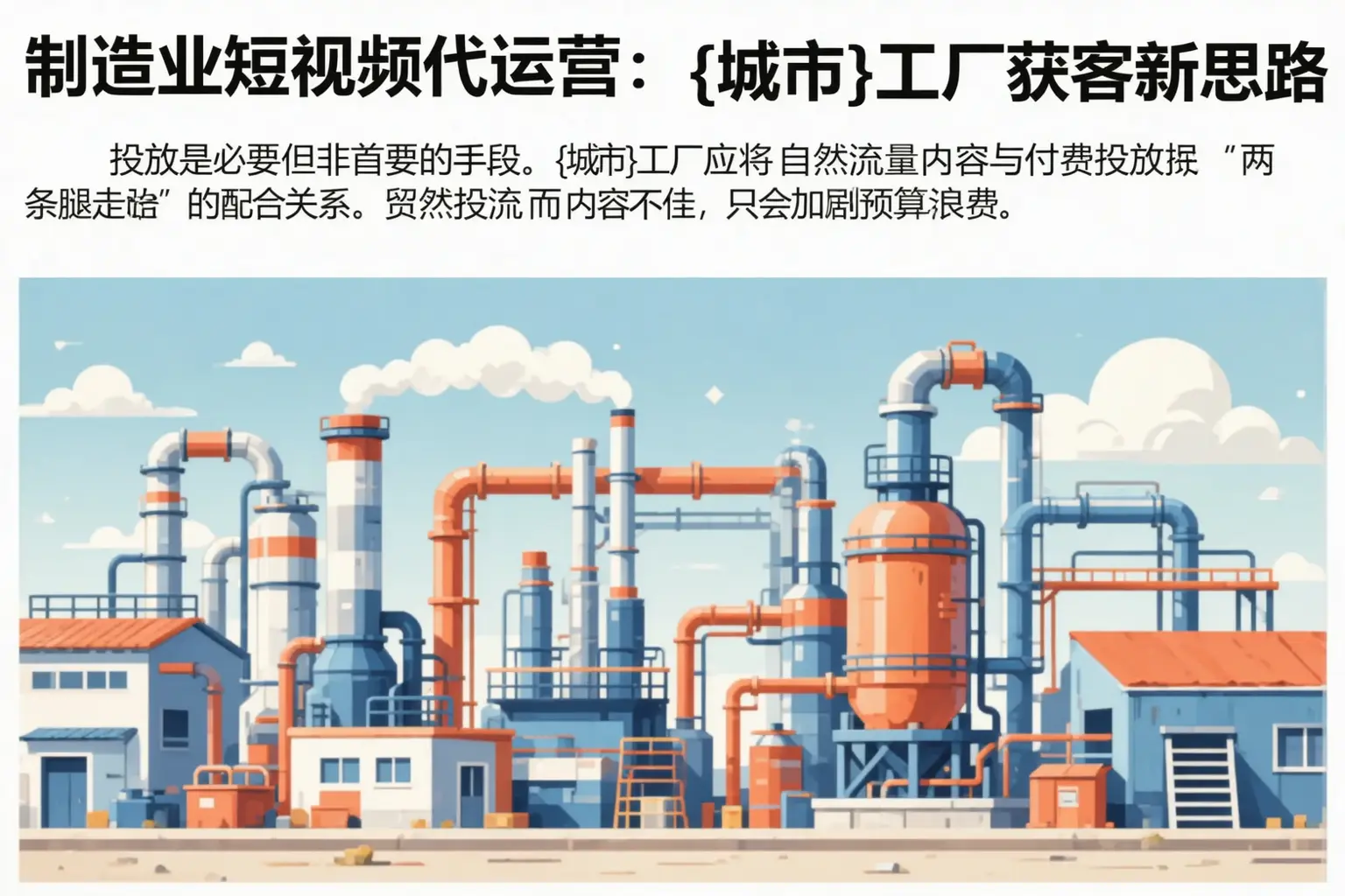 制造业短视频代运营：土默特右旗工厂获客新思路
